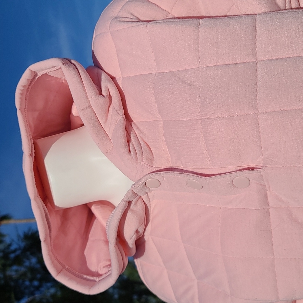 GAPFIT GAP Pink Quilted Pullover Hoodie XS Minimalist Lounge Athleisure Soft - Picture 8 of 15
